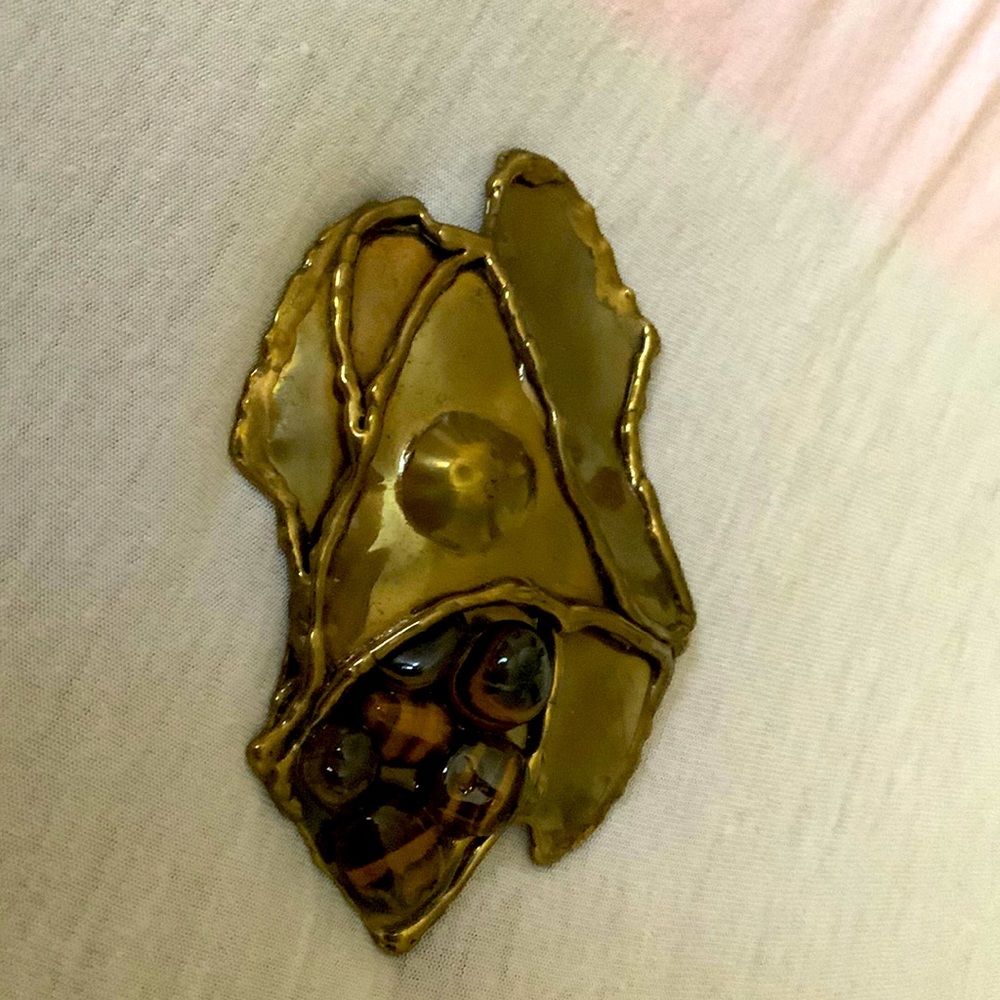 Vintage brutalist belt buckle
